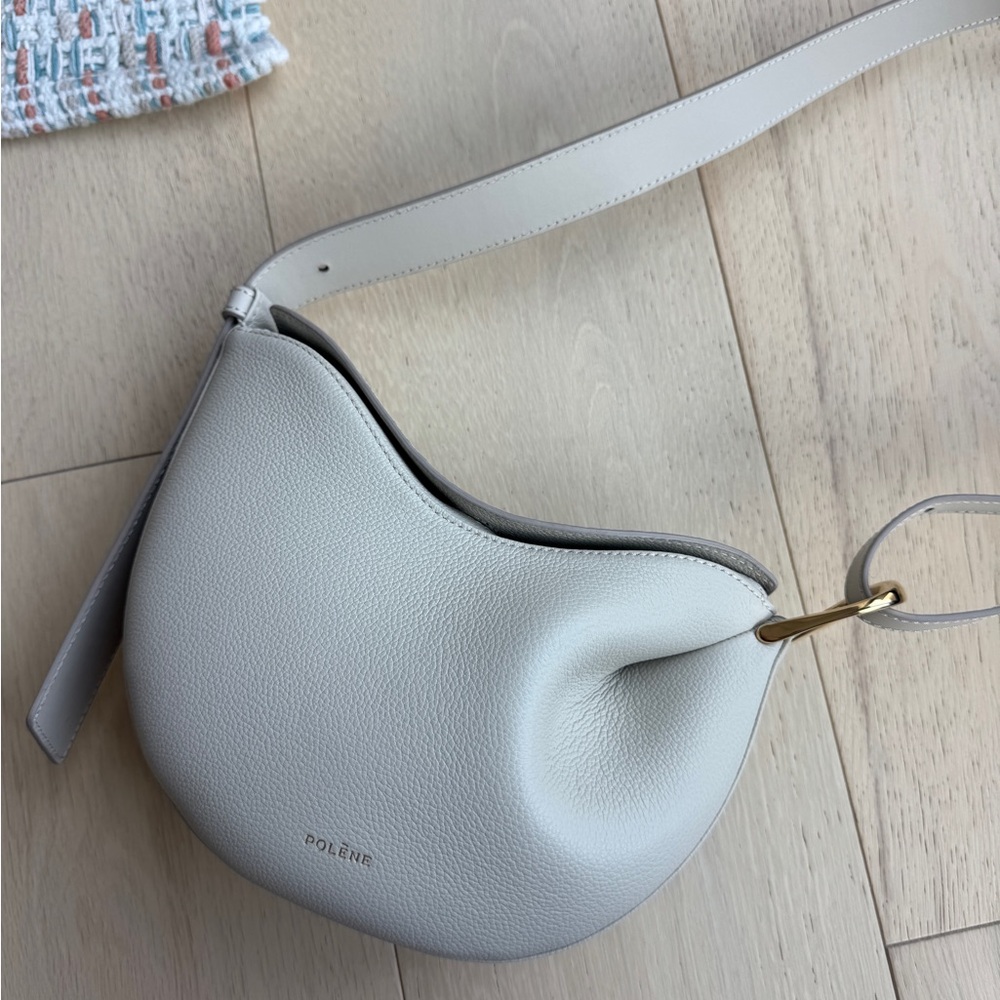 Polène Tonca Crossbody Bag in Chalk